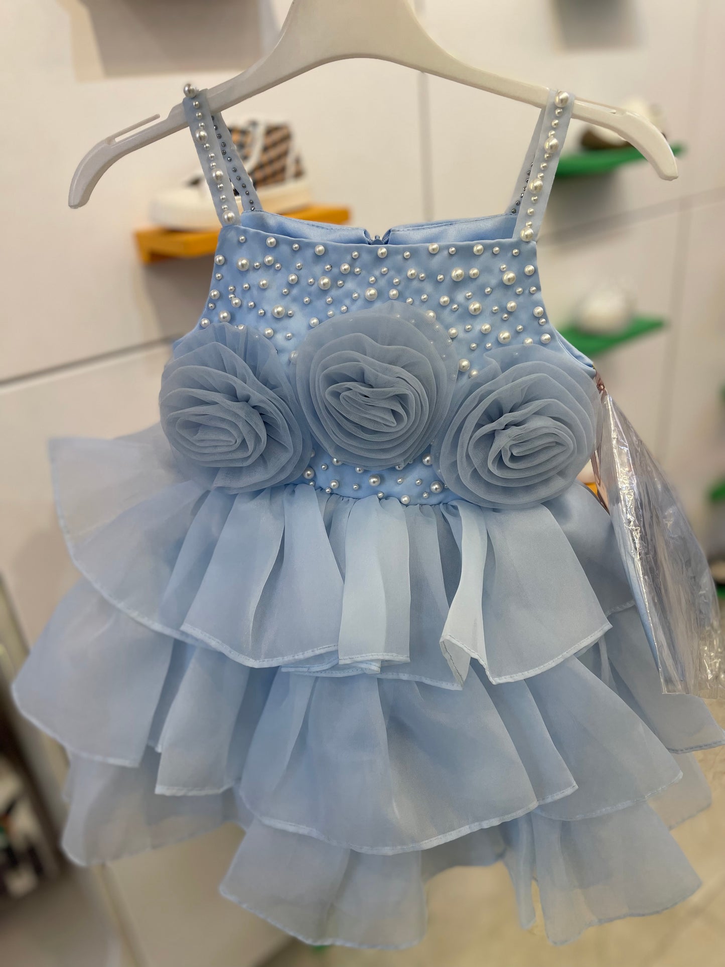 بدلة فستان سمائي