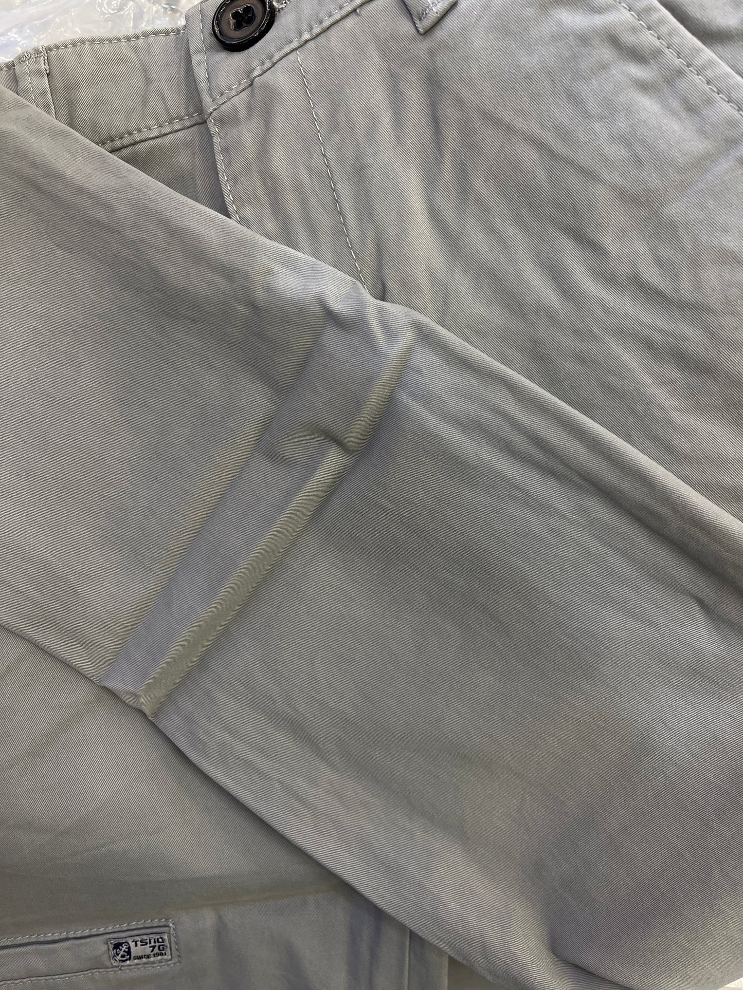 بنطلون رصاصي كتان