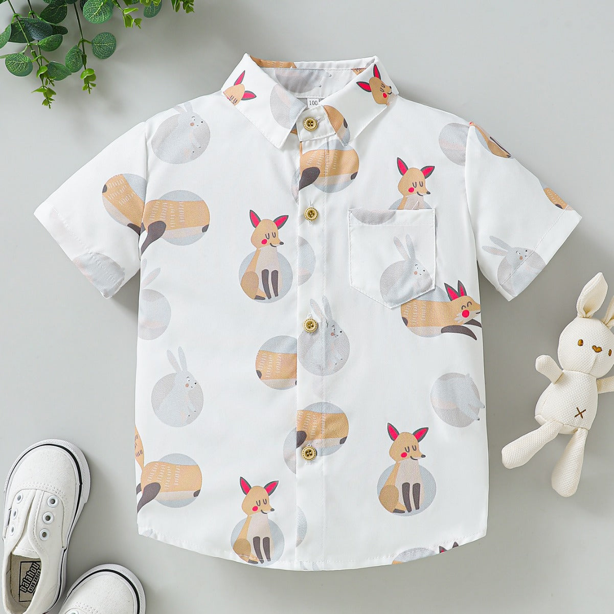 قميص ابيض ارنب