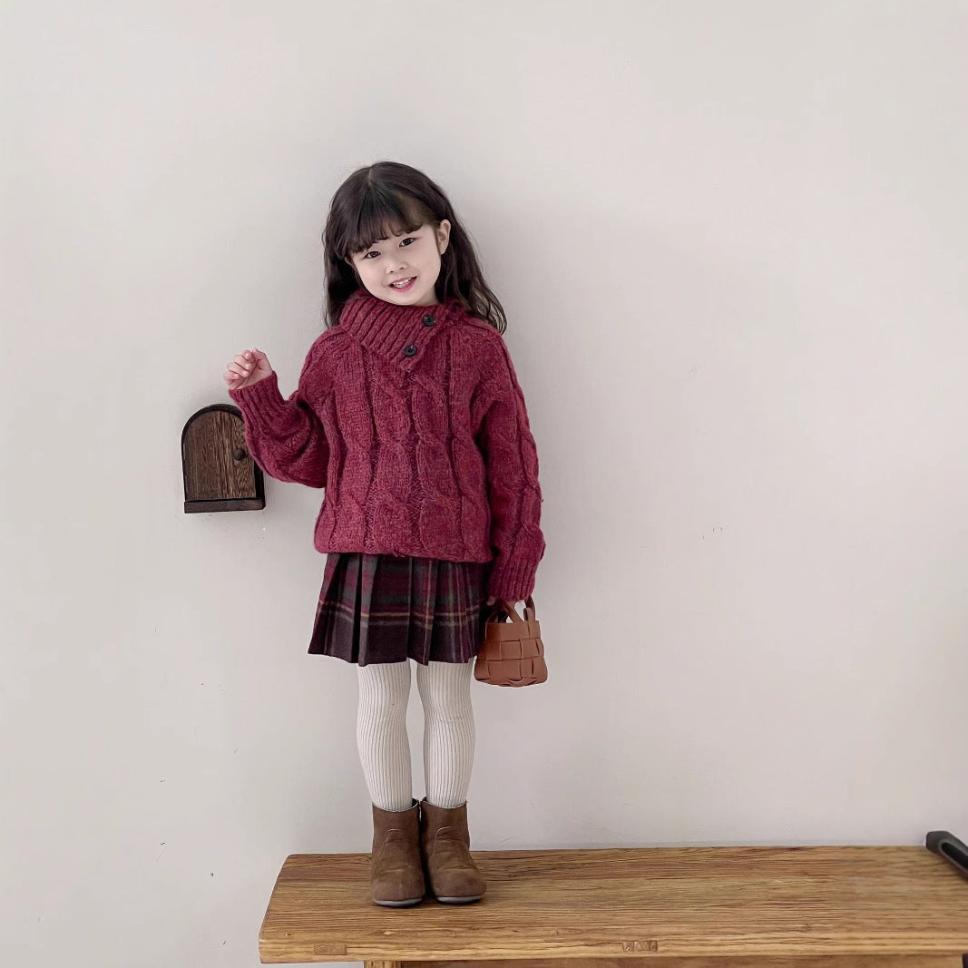 طقم بناتي احمر