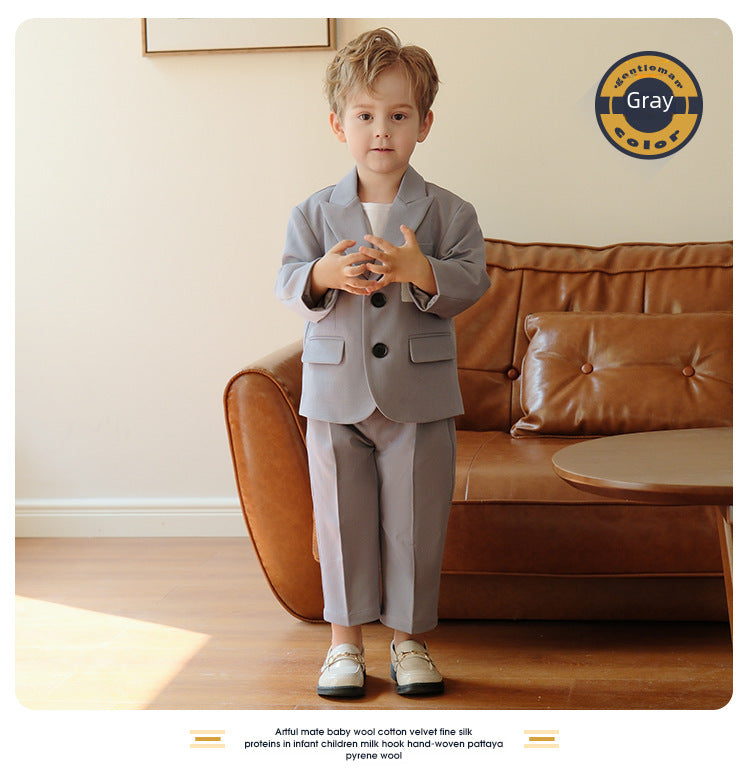 طقم بدلة رصاصي كاجول