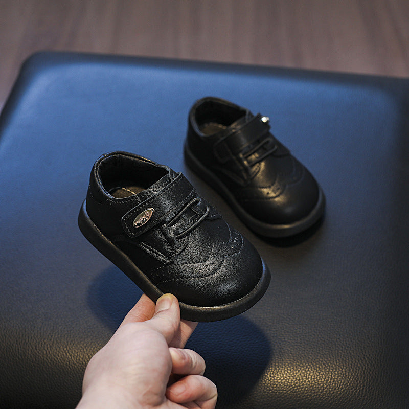 حذاء جلد ولادي لونين