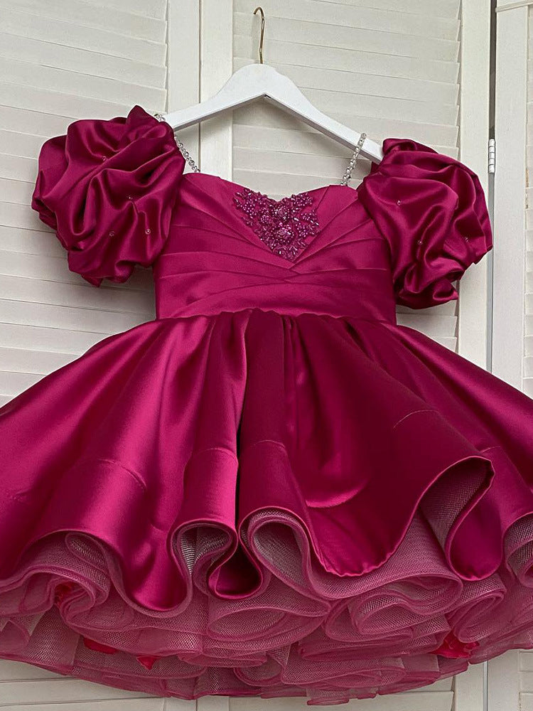 فستان ماروني