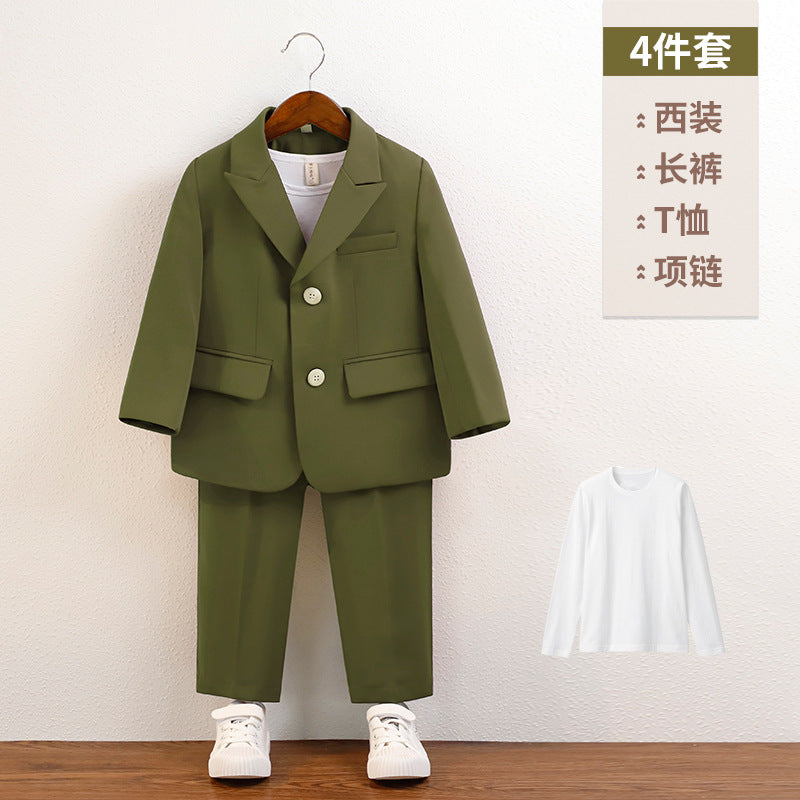 طقم بدلة زيتوني