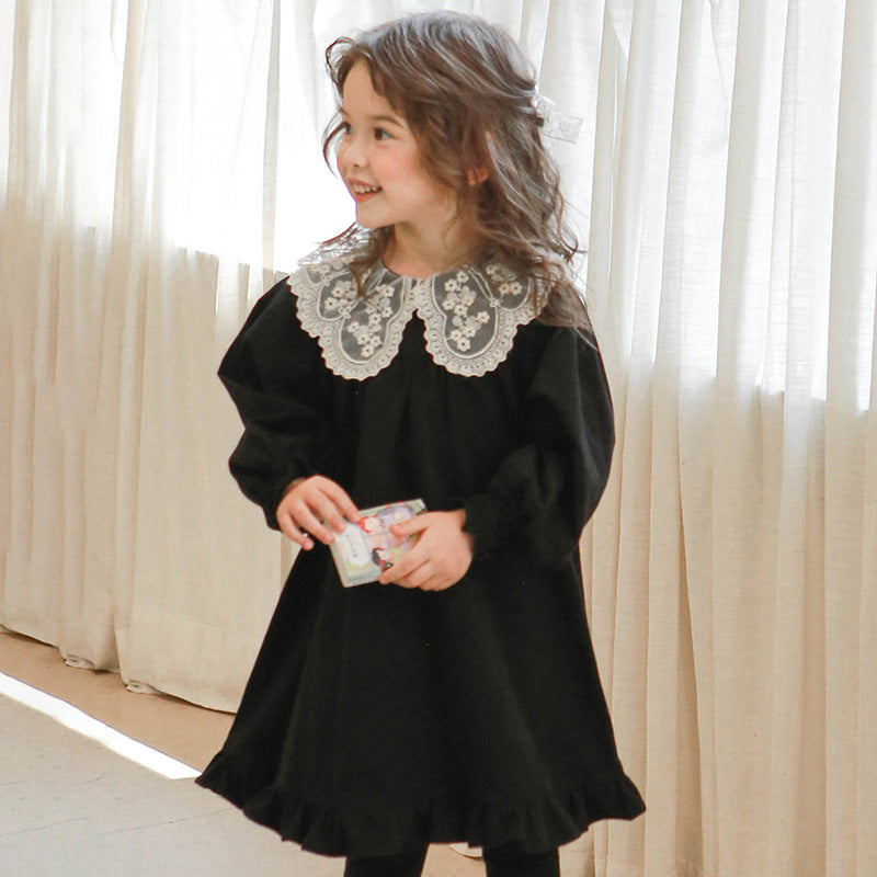 فستان بناتي بثلاث الوان