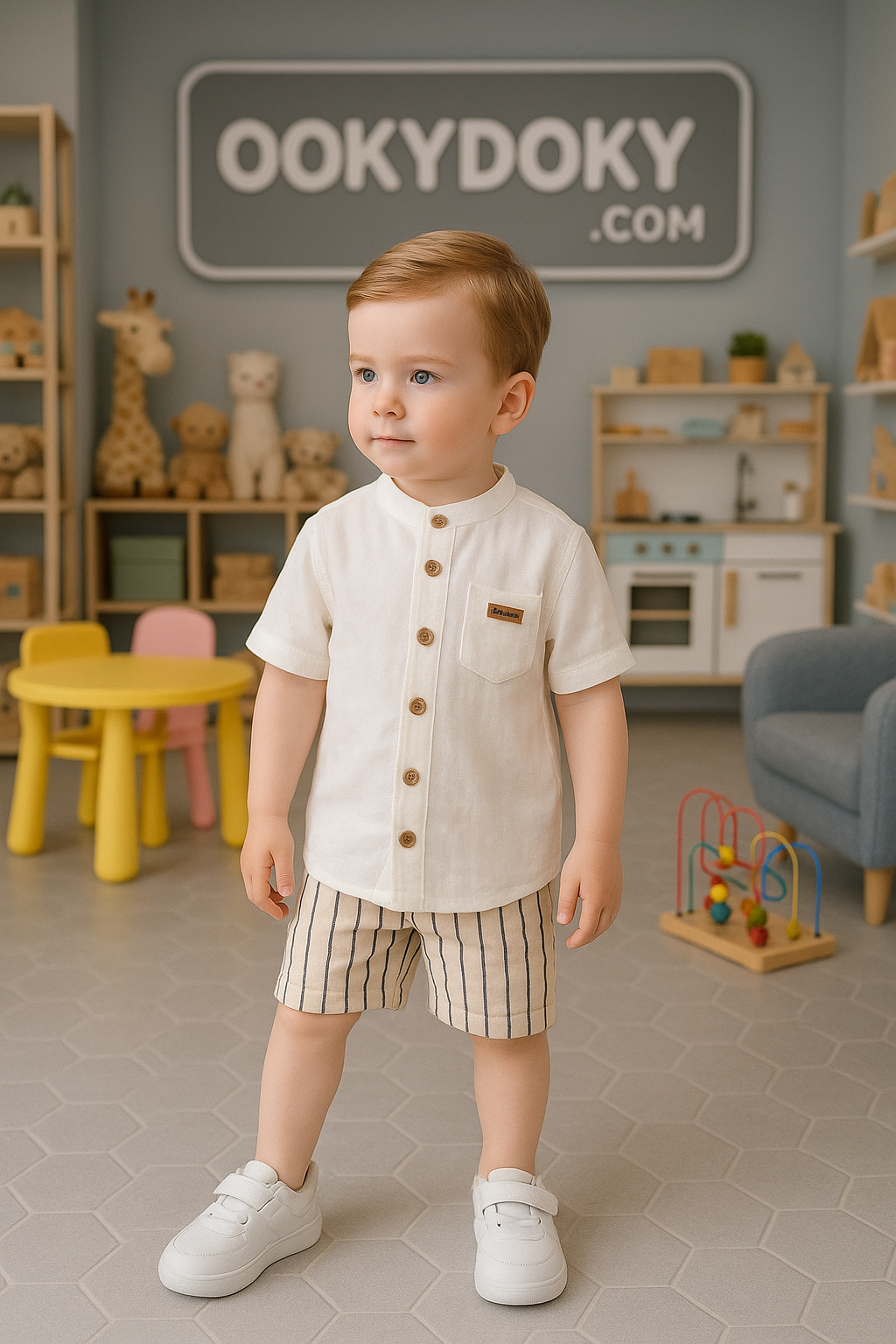 طقم ولادي ابيض