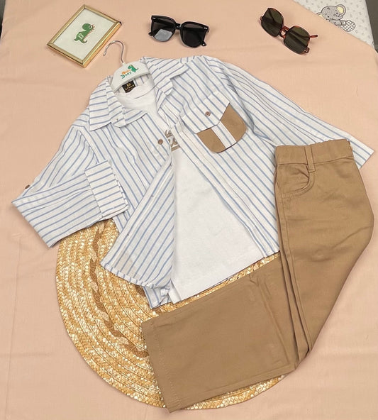 طقم ولادي مخطط