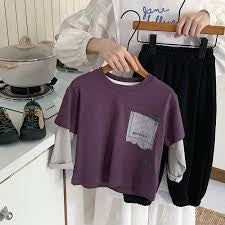 تيشيرت بنفسجي ولادي