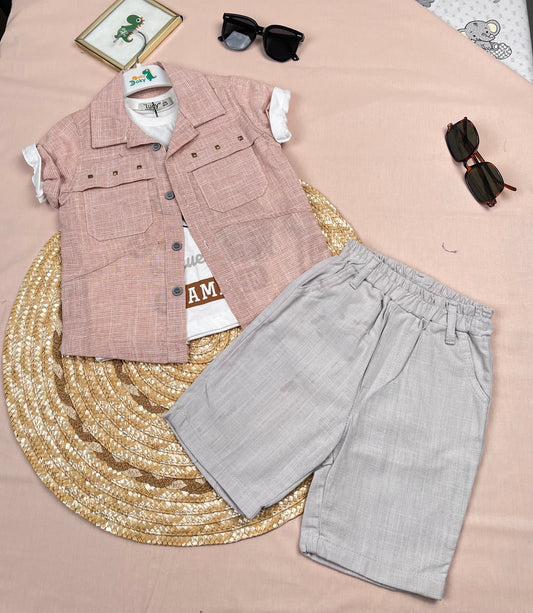 طقم ولادي وردي