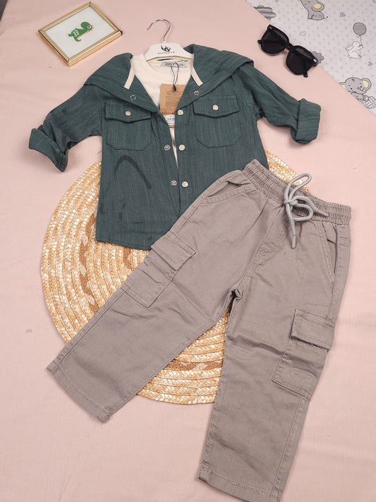 طقم ولادي ثلاث الوان