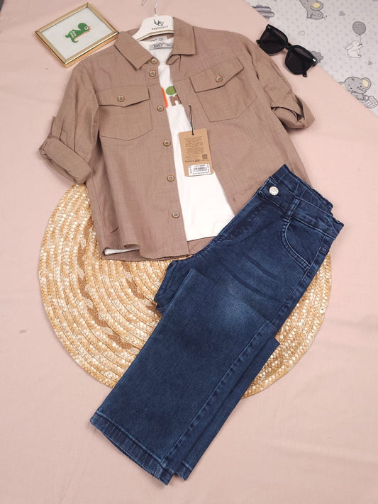 طقم ولادي ثلاث الوان