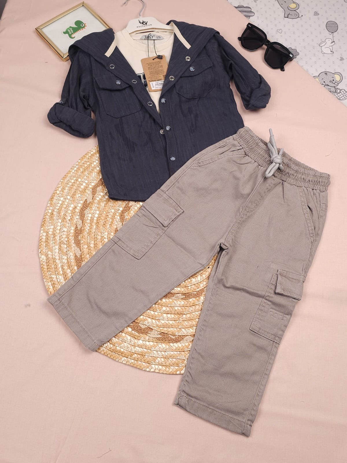 طقم ولادي ثلاث الوان