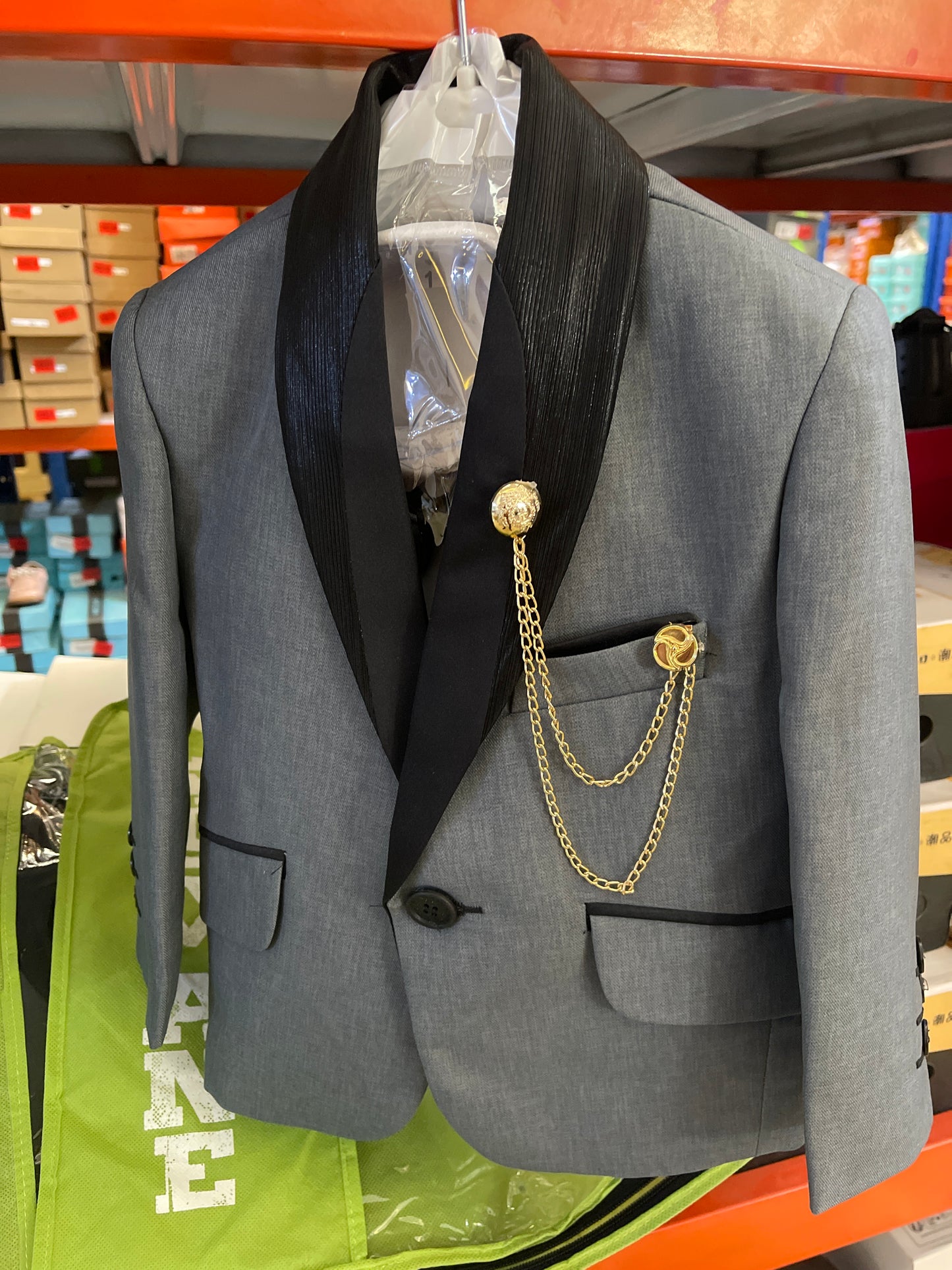 طقم رسمي مناسبات رصاصي