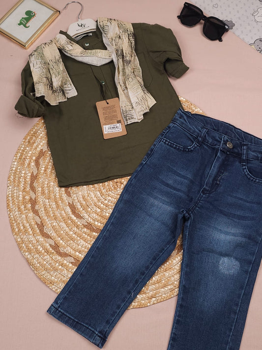 طقم ولادي ثلاث الوان