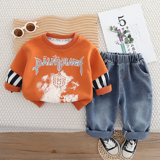 طقم ولادي مشمشي