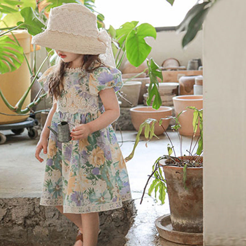 فستان بناتي ورد