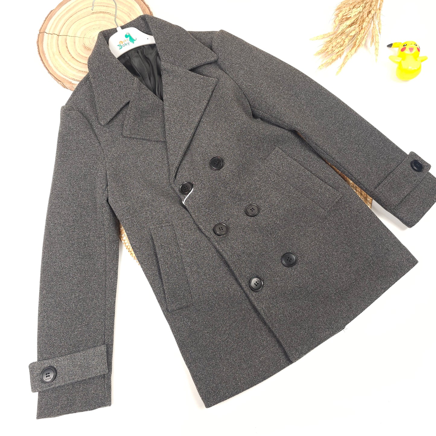 كوت ولادي ثلاث الوان مع حزام خصر