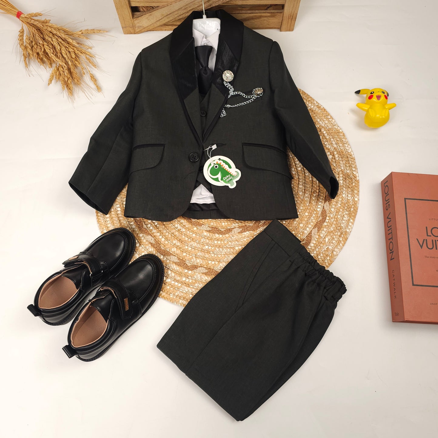 طقم رسمي مناسبات زيتوني