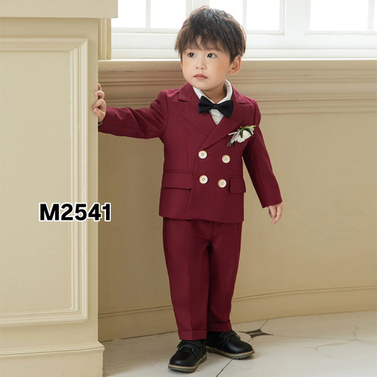 طقم ولادي رسمي احمر